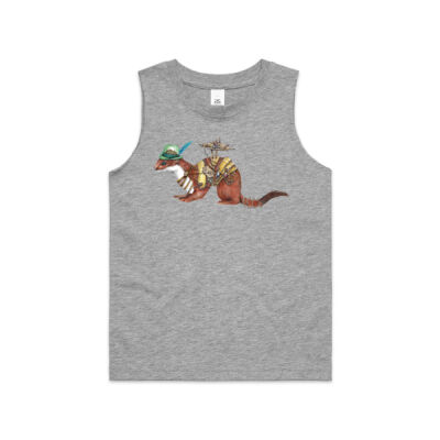 Steampunk Stoat - Kids Barnard Tank Thumbnail