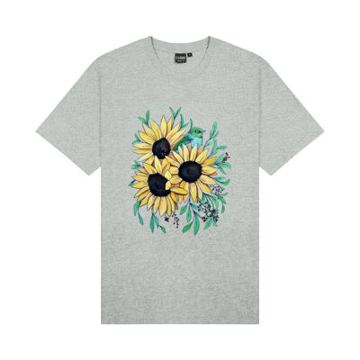 Sunflowers and Waxeye - Kids Outline Tee Thumbnail