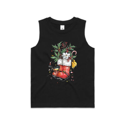 Christmas NZ Tomtit - Kids Barnard Tank Thumbnail
