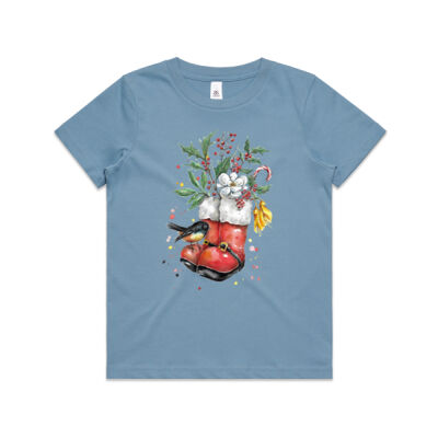 Christmas NZ Tomtit - Kids Youth T shirt Thumbnail