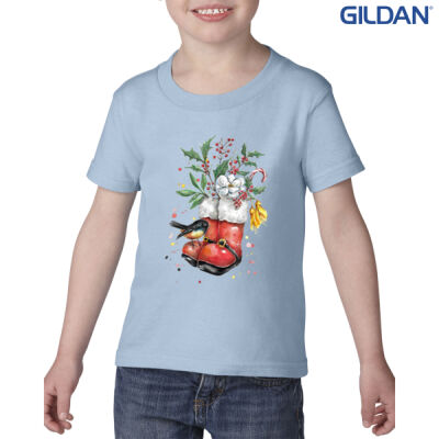 Christmas NZ Tomtit - Toddler Heavy Cotton T-Shirt Thumbnail