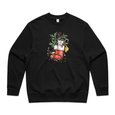 Christmas NZ Tomtit - Mens Heavy Crew Thumbnail