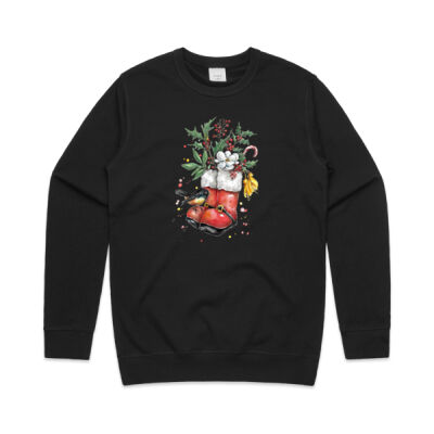 Christmas NZ Tomtit - Mens Premium Crew Thumbnail