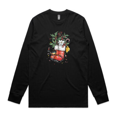 Christmas NZ Tomtit - Mens Staple Longsleeve Tee Thumbnail