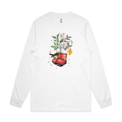 Christmas NZ Tomtit - Mens General Long Sleeve Tee Thumbnail