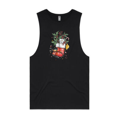 Christmas NZ Tomtit - Mens Barnard Tank Thumbnail