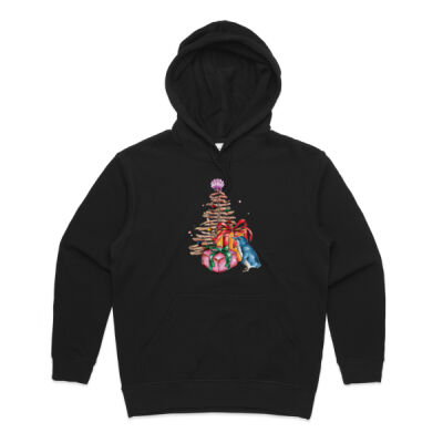 Little Blue Penguin Christmas - Womens Premium Hood Thumbnail