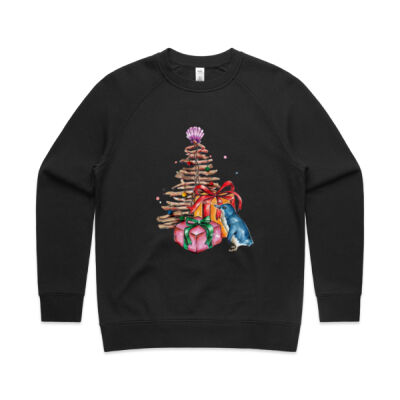 Little Blue Penguin Christmas - Womens Supply Crew Thumbnail