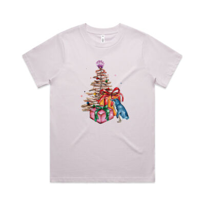 Little Blue Penguin Christmas - Womens Classic Tee Thumbnail