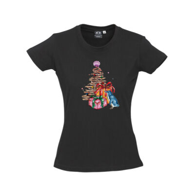 Little Blue Penguin Christmas - Ladies Ice Tee Thumbnail