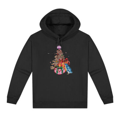 Little Blue Penguin Christmas - Mens Pocketless Hoodie Thumbnail