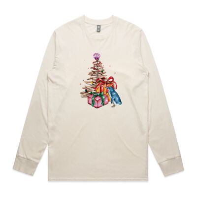 Little Blue Penguin Christmas - Mens Staple Longsleeve Tee Thumbnail