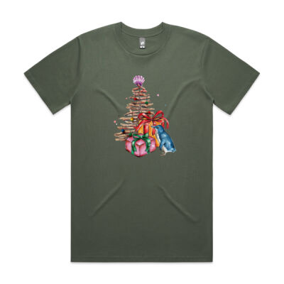 Little Blue Penguin Christmas - Mens Classic Tee Thumbnail
