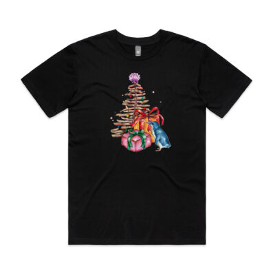 Little Blue Penguin Christmas - Mens Staple Minus T shirt Thumbnail