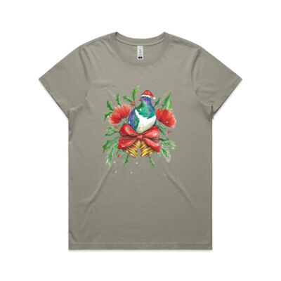 New Zealand Christmas Kerereu - Womens Faded Tee Thumbnail