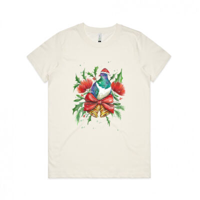 New Zealand Christmas Kerereu - Womens Maple Organic Tee Thumbnail