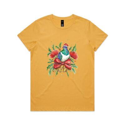 New Zealand Christmas Kerereu - Womens Maple Tee Thumbnail