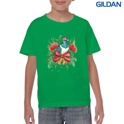 New Zealand Christmas Kerereu - Youth Heavy Cotton T-Shirt Thumbnail