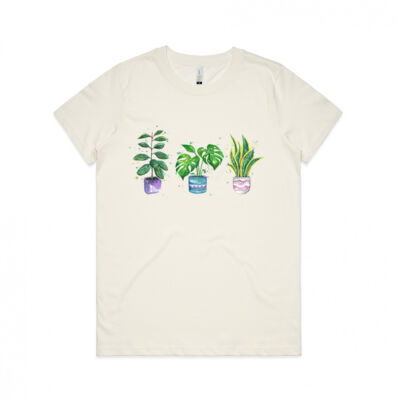 House Plants - Womens Maple Organic Tee Thumbnail