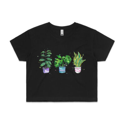 House Plants - Womens Crop Tee Thumbnail