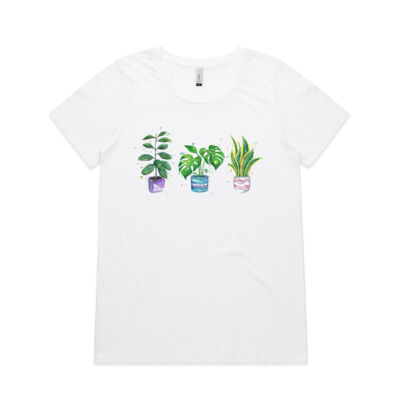 House Plants - Womens Shallow Scoop Tee Thumbnail
