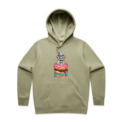 Donut Pug - Womens Stencil Hood Thumbnail