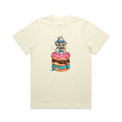 Donut Pug - Womens Heavy Tee Thumbnail