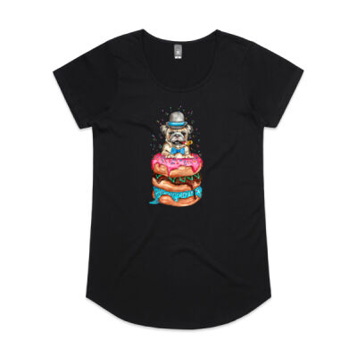 Donut Pug - Womens Mali Tee Thumbnail