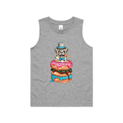 Donut Pug - Kids Barnard Tank Thumbnail