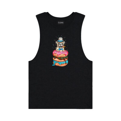 Donut Pug - Mens Big Air Tank Thumbnail