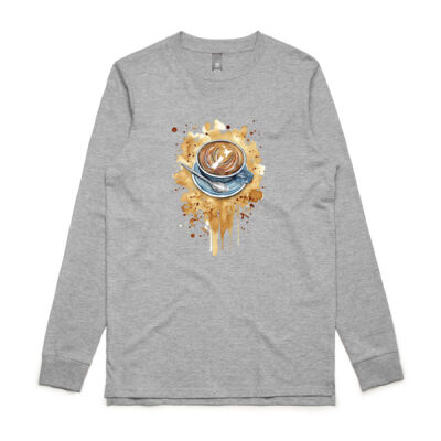 NZ Flat White - Mens Base Longsleeve Tee Thumbnail