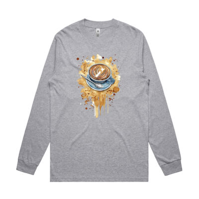 NZ Flat White - Mens General Long Sleeve Tee Thumbnail