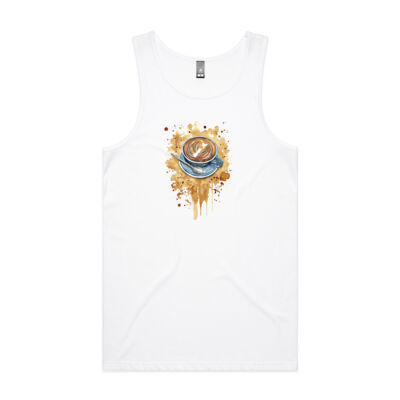 NZ Flat White - Mens Lowdown Singlet Thumbnail