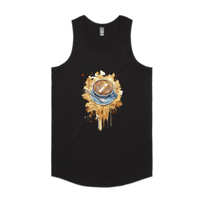 NZ Flat White - Mens Authentic Singlet Thumbnail