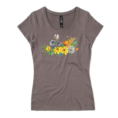 Floral Bunny - Womens Icon Tee Thumbnail