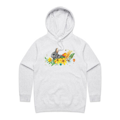 Floral Bunny - Womens Supply Hood Thumbnail
