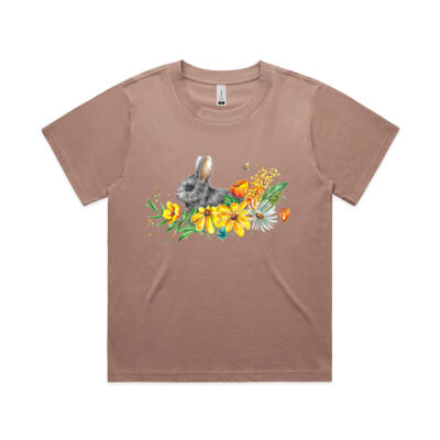 Floral Bunny - Womens Martina Tee Thumbnail