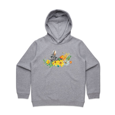 Floral Bunny - Kids Supply Hoodie Thumbnail