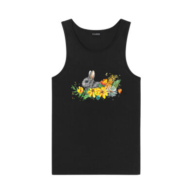 Floral Bunny - Kids Concept Singlet Thumbnail