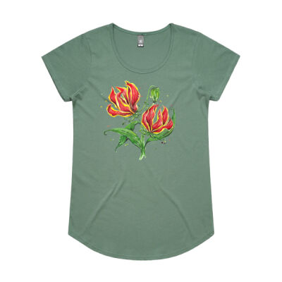 Flame Lilies - Womens Mali Tee Thumbnail