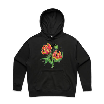 Flame Lilies - Womens Heavy Hood Thumbnail