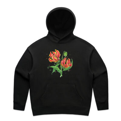 Flame Lilies - Womens Relax Hood Thumbnail