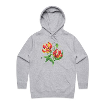 Flame Lilies - Womens Supply Hood Thumbnail