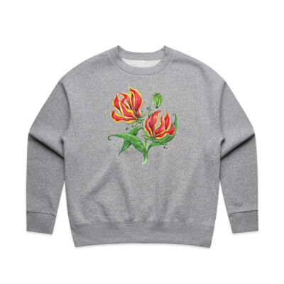 Flame Lilies - Women's Relax Crew Thumbnail
