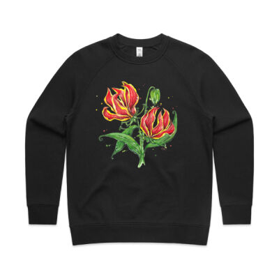 Flame Lilies - Womens Supply Crew Thumbnail