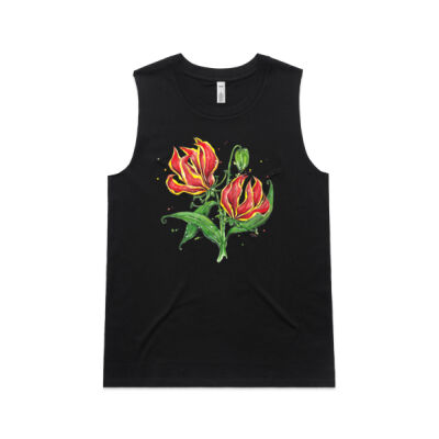 Flame Lilies - Womens Upside Tank Thumbnail