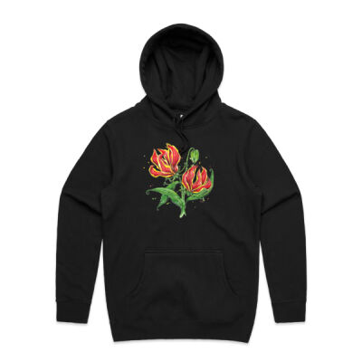 Flame Lilies - Mens Stencil Hoodie Thumbnail