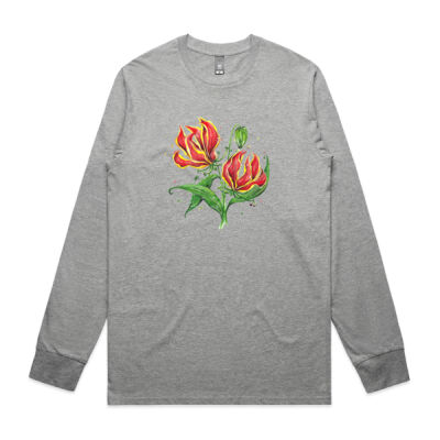 Flame Lilies - Mens Staple Longsleeve Tee Thumbnail
