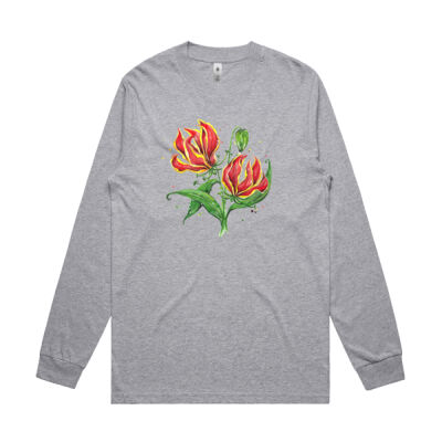 Flame Lilies - Mens General Long Sleeve Tee Thumbnail