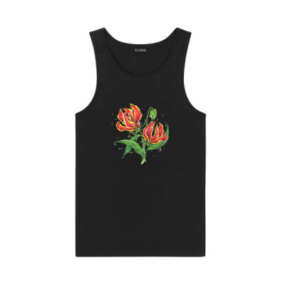 Flame Lilies - Mens Concept Singlet Thumbnail